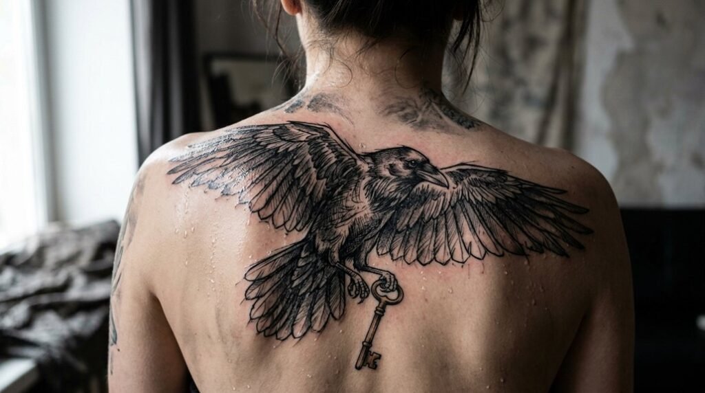 symbolism of raven tattoos explained