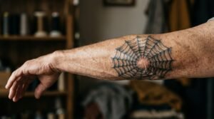 symbolism of spider web tattoo meanings