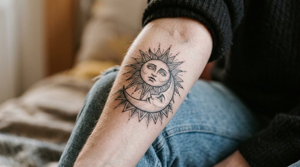 symbolism of sun and moon tattoo