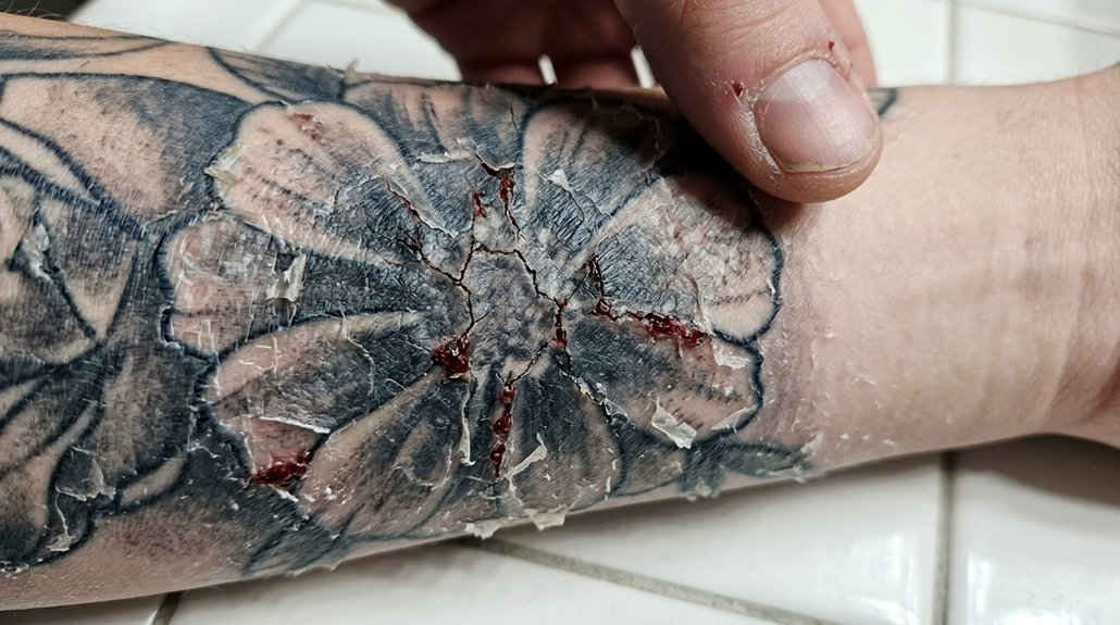 tattoo care moisture avoidance harms healing