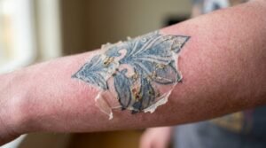 tattoo fades during healing process