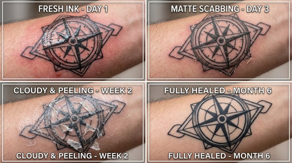 tattoo healing stages overview