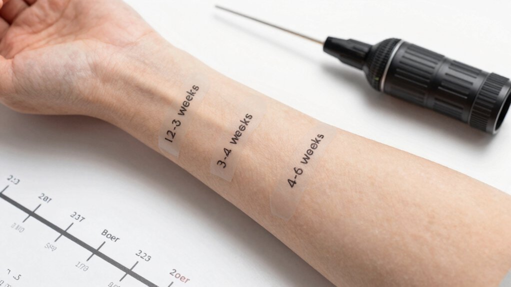 tattoo healing varies by location