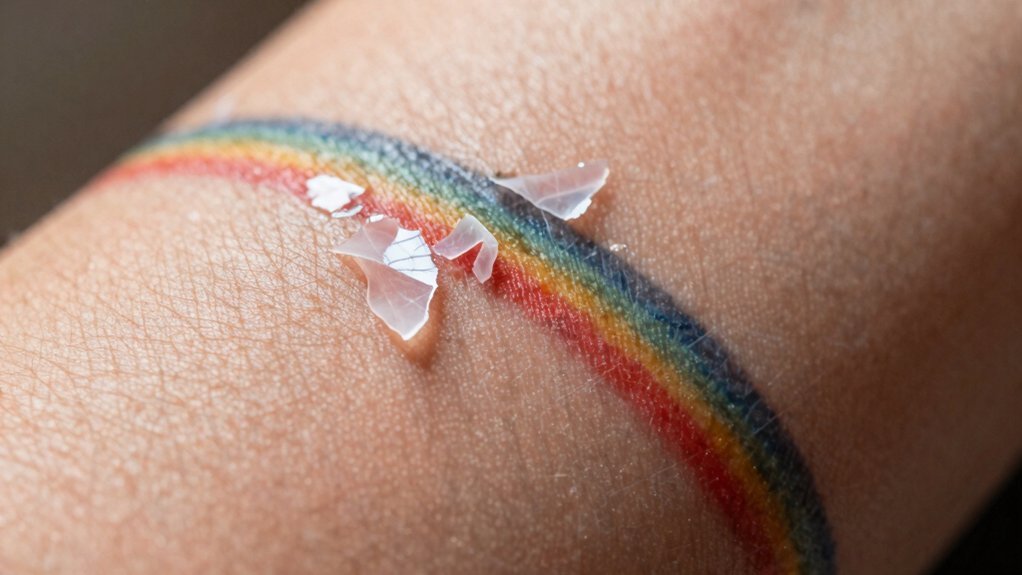 tattoo peeling settling fully healed