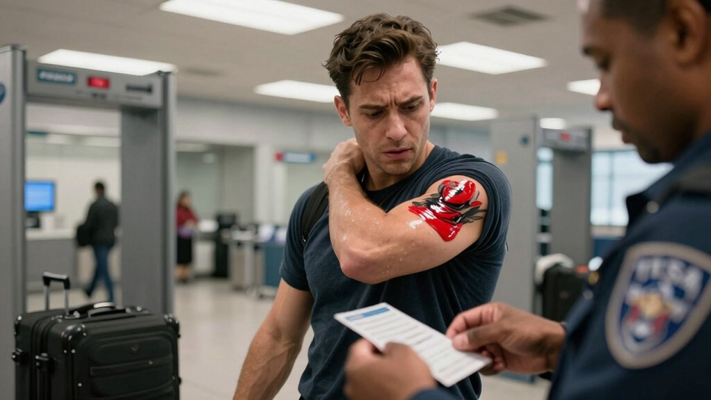 tattooed healing tsa scrutiny
