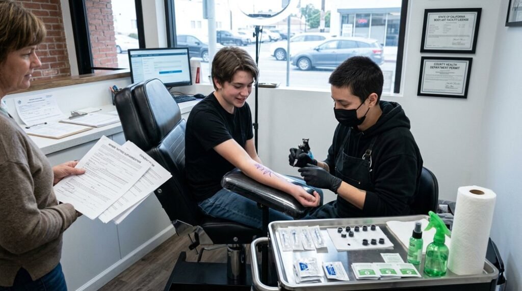 tattooing a minor with parental consent