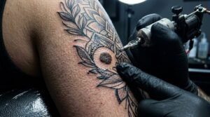 tattooing over a mole