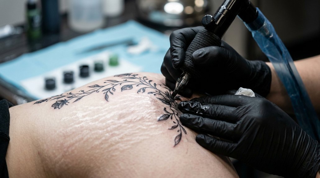 tattooing over stretch marks