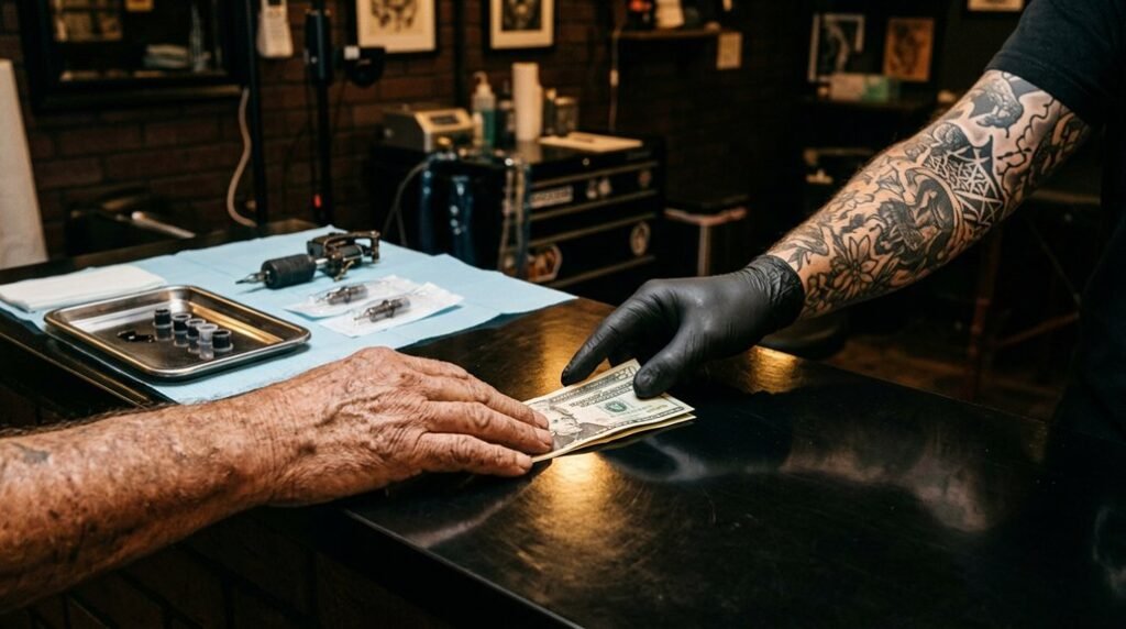 tip amount for tattoo artist