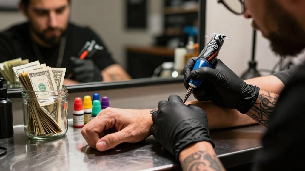tip range guidelines for tattoo artistry