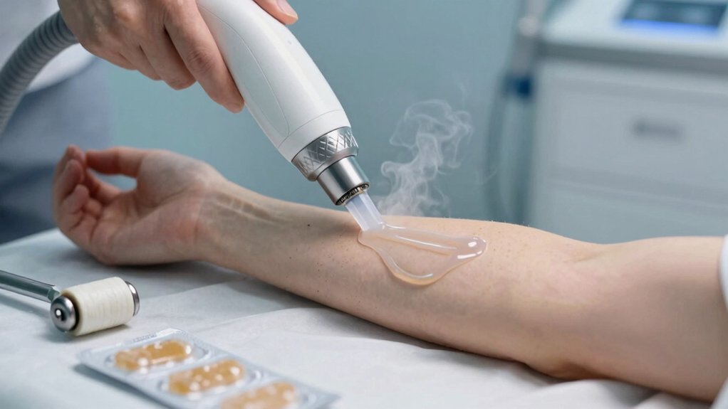 topical anesthetics and cold air distractors