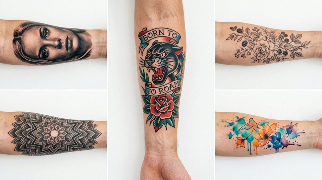 various tattoo style types listed