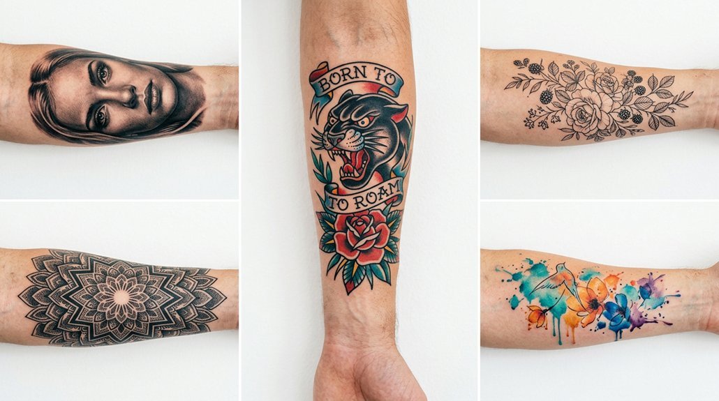 various tattoo style types listed