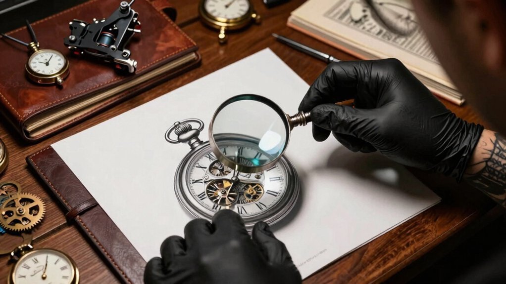 vetted clock tattoo precision craftsmanship