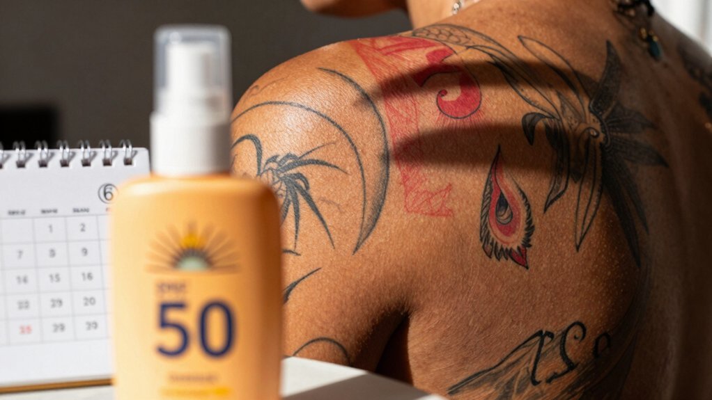 wait at least four weeks before sun exposure
