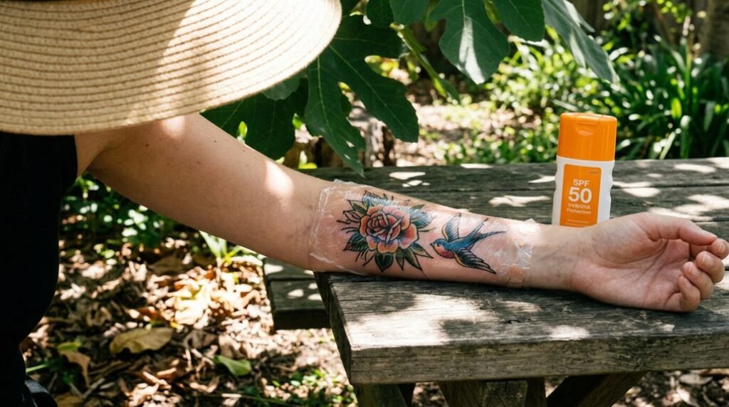 when can i sun tattooed