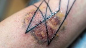 why is my tattoo bruised