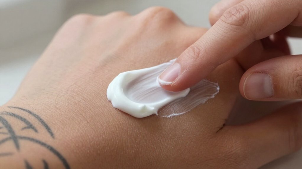 apply cream one hour