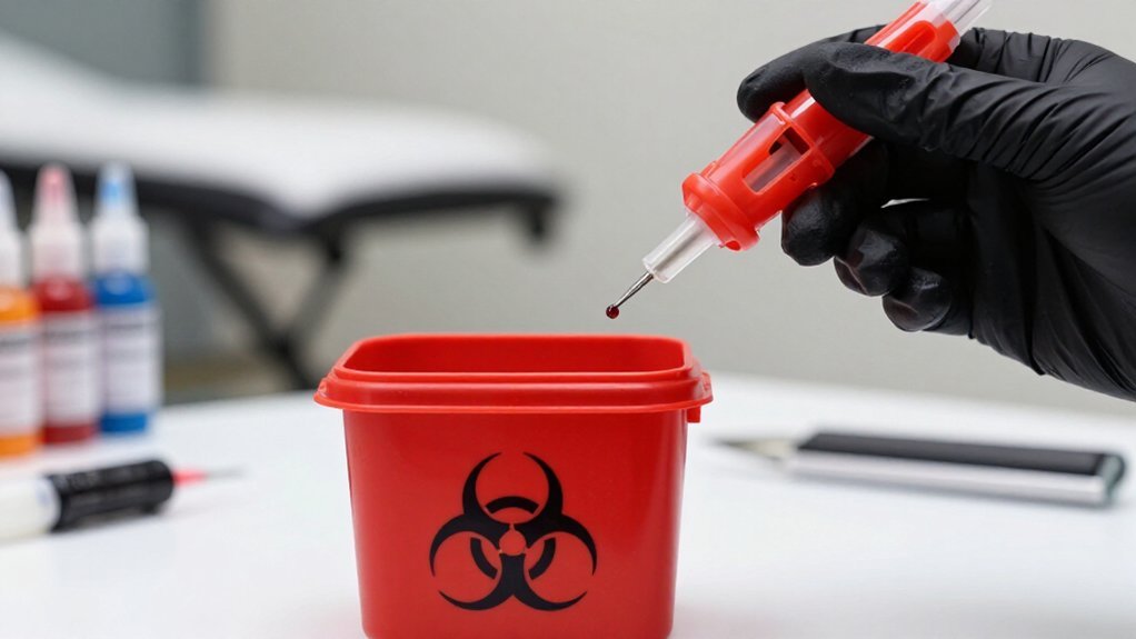dispose needles immediately after use