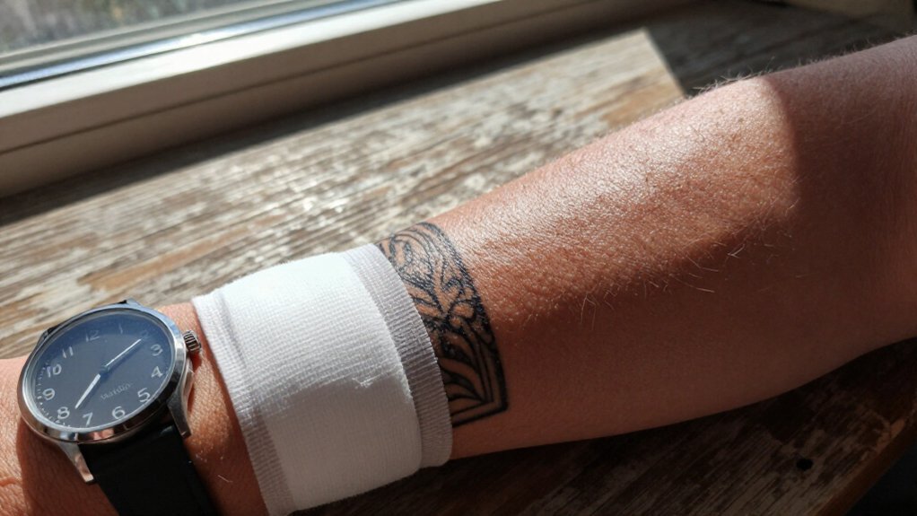 fresh tattoo open wound care