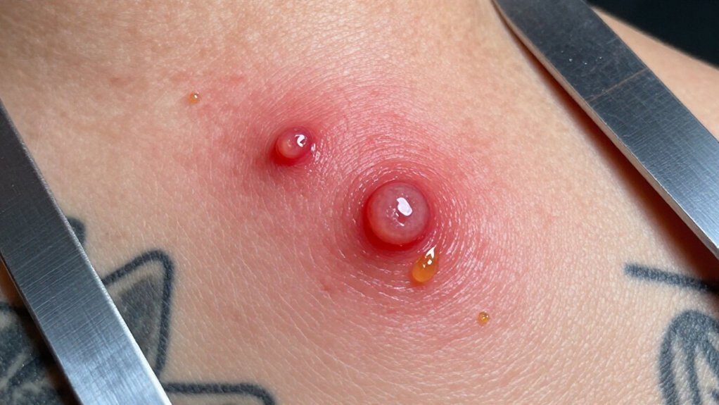 increasing heat and worsening pain