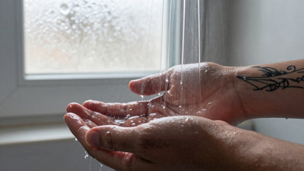lukewarm shower no soaking