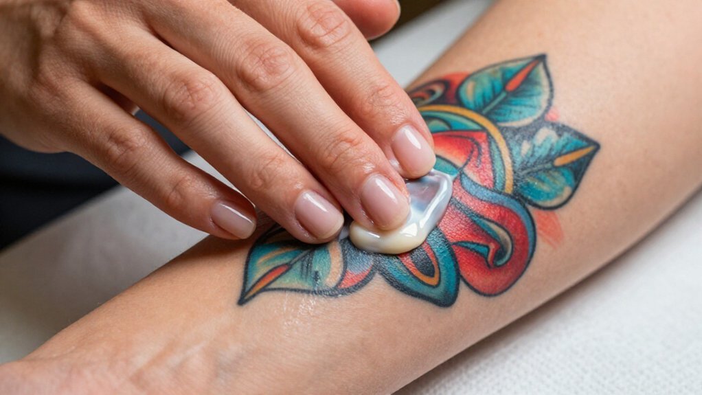 moisturize healed tattoos daily