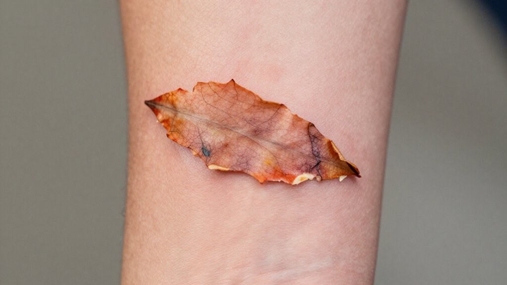 normal tattoo peeling flaking