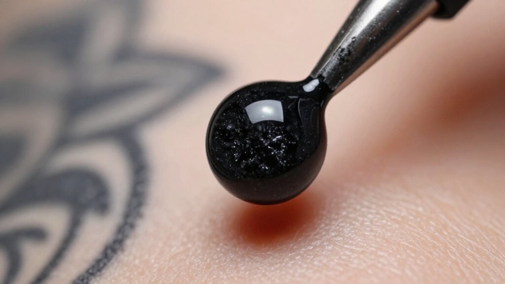 pahs in black tattoo ink