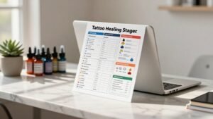 tattoo healing stages chart