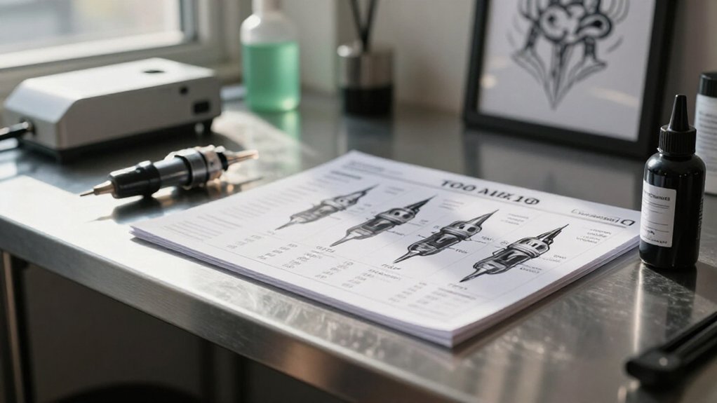 tattoo needle size chart