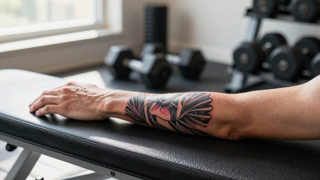 workout wait after tattoo